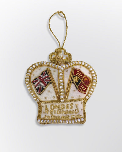 St. Nicolas Longest Reigning Monarch Crown Ornament