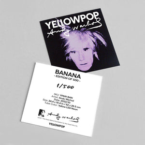 YELLOWPOP Banana by Andy Warhol