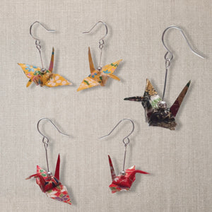 Origami Crane Earrings