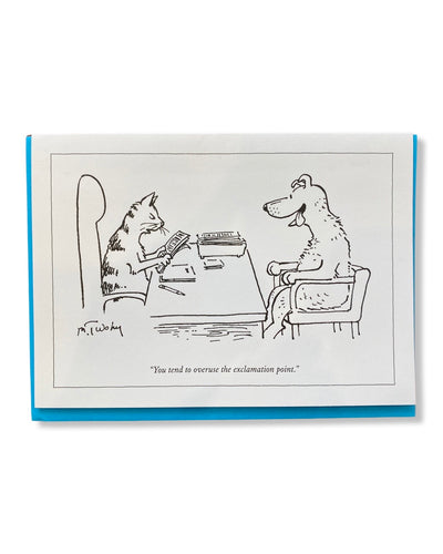 New Yorker Cat and Dog Exclamation Mark Single Card