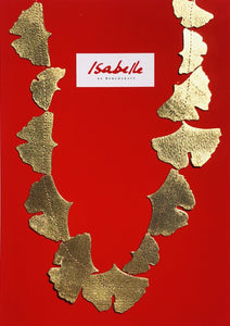 Isabelle de Borchgrave Ginkgo Leaf Necklace