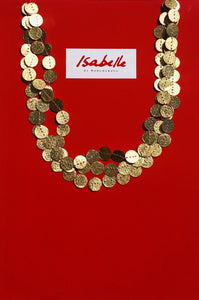 Isabelle de Borchgrave Three Ranks Coin Collar Necklace
